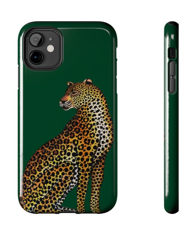 Leopard Phone Case - Racing Green