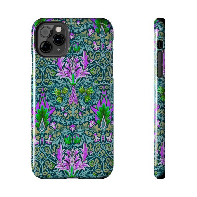 Pink & Green Floral Patterned Phone Case - Image 9