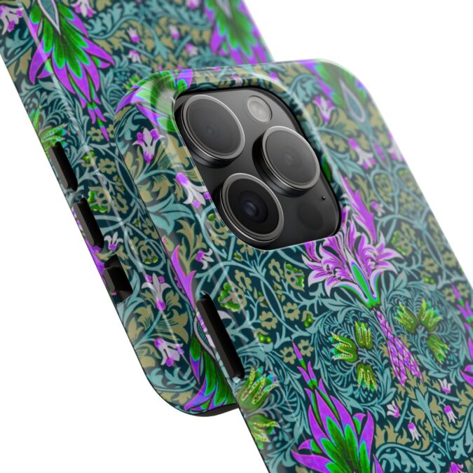 Pink & Green Floral Patterned Phone Case - Image 58