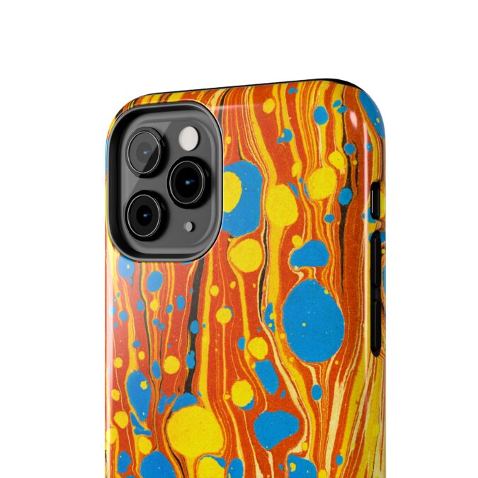 Marbled Phone Case - Orange, Yellow & Blue - Image 8