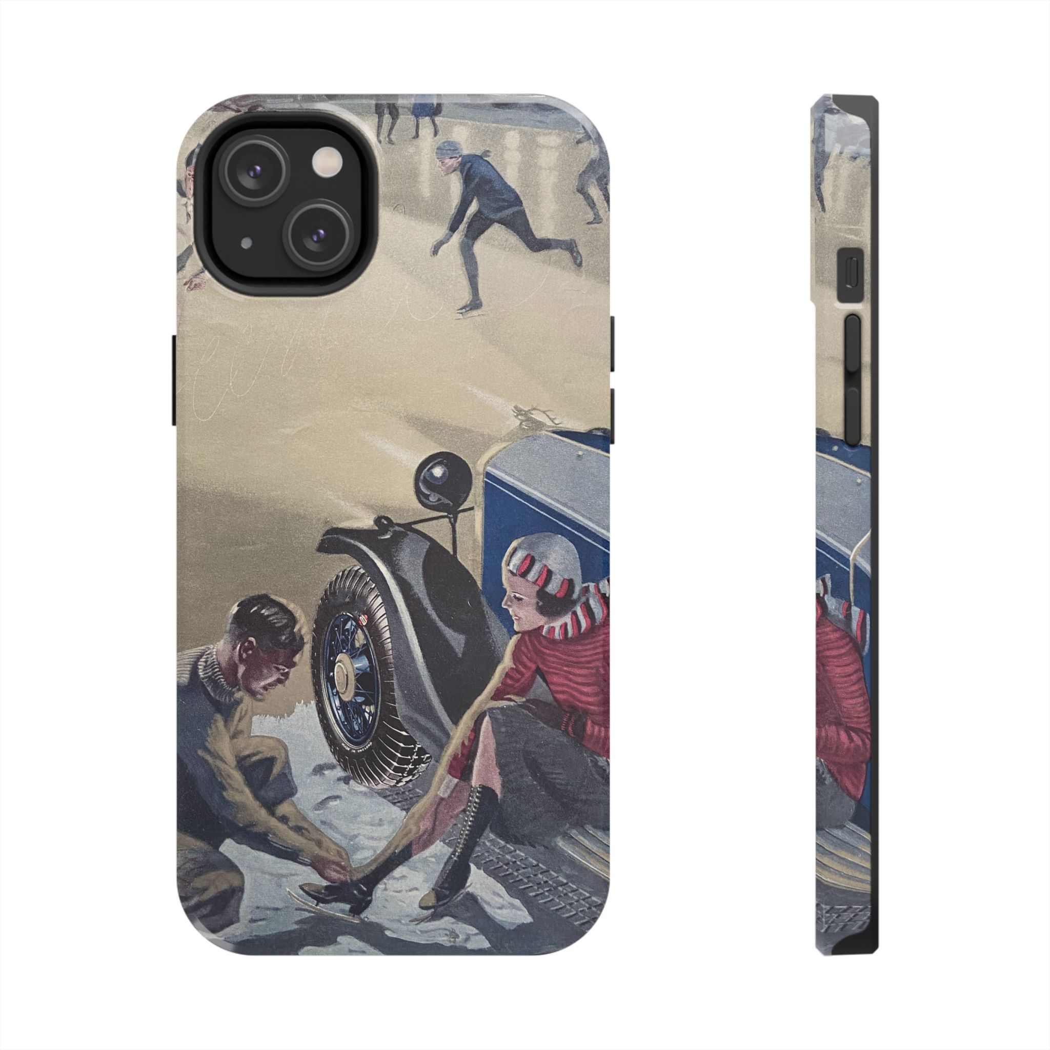 1930s Skating Party iPhone Case - Image 51