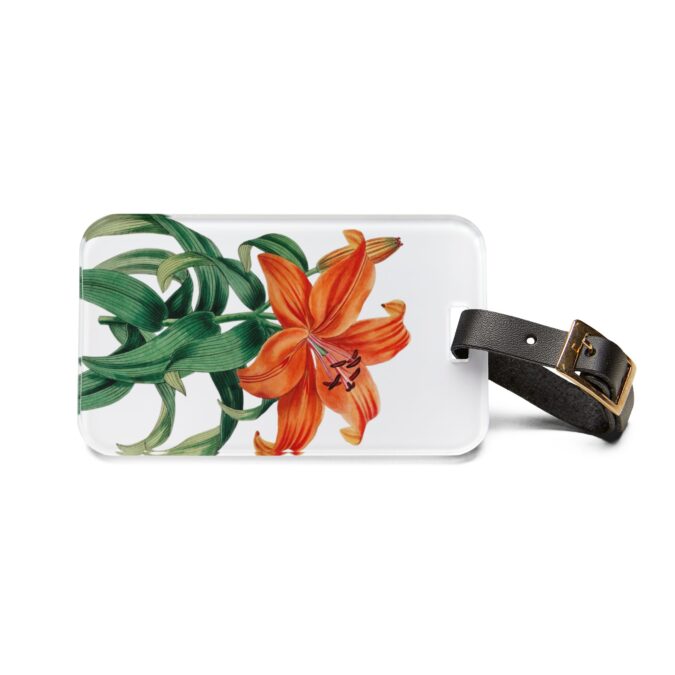 Tiger Lily Luggage Tag - White - Image 2