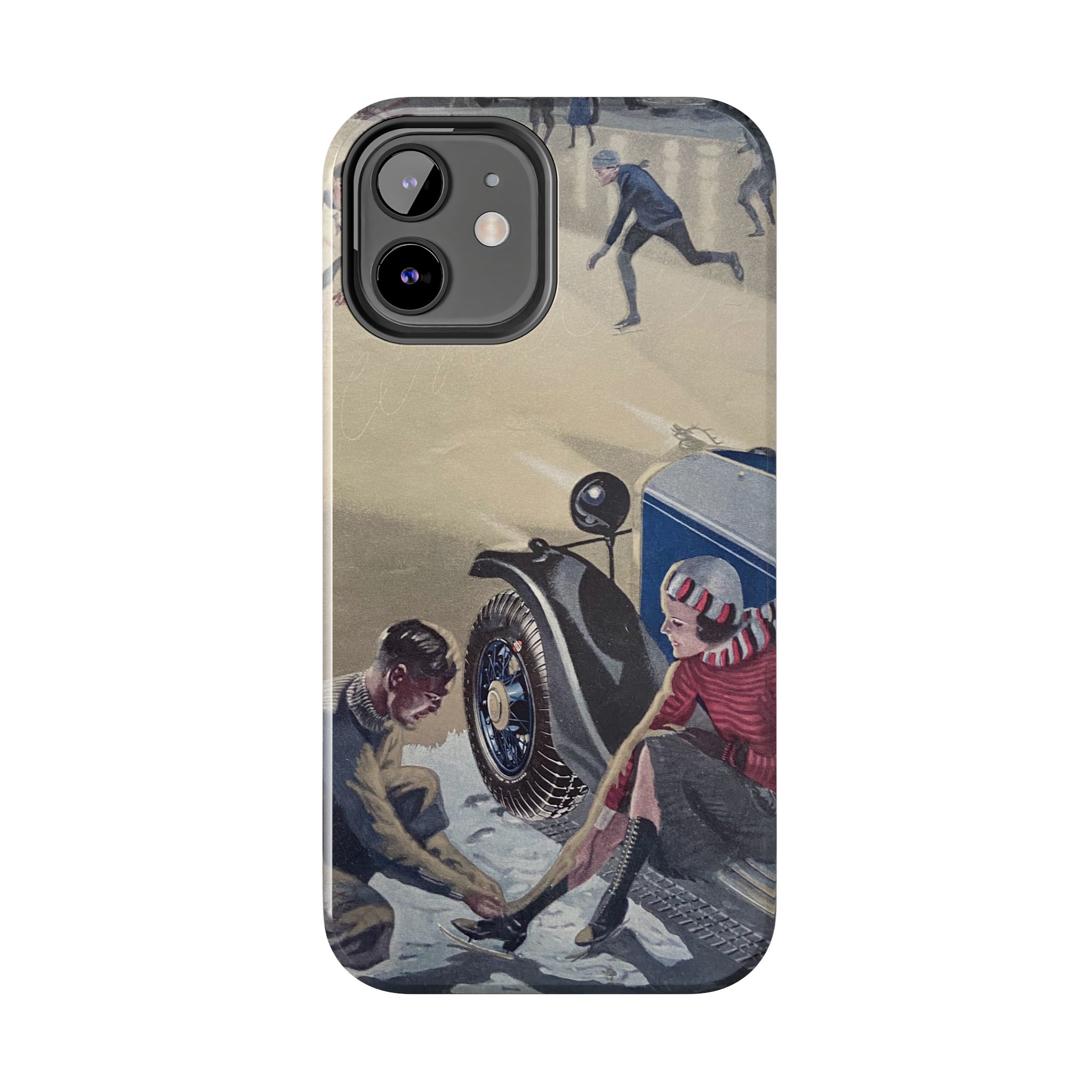 1930s Skating Party iPhone Case - Image 14