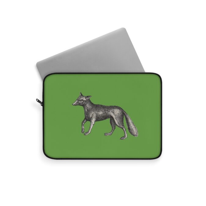 Fox Laptop Sleeve - Green - Image 2