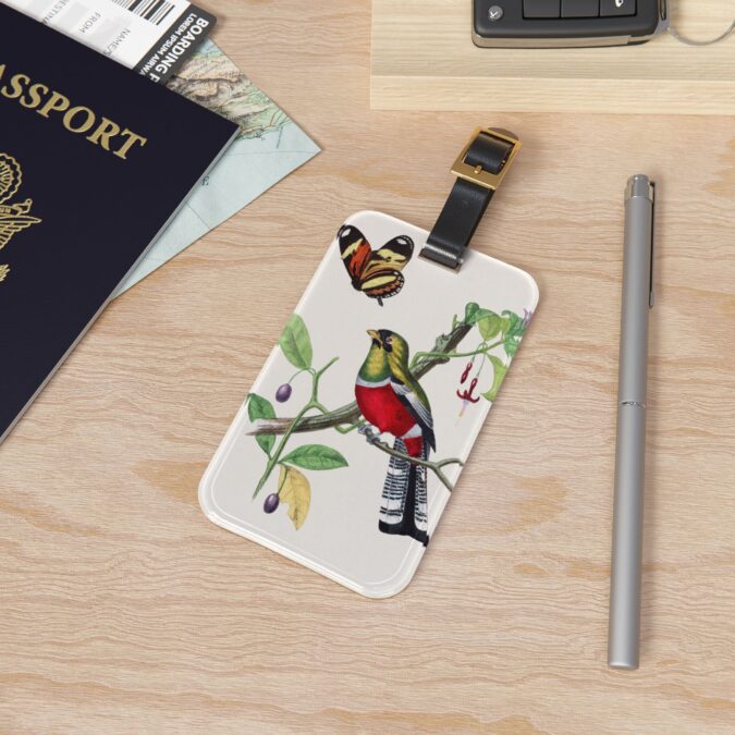 Crimson Rosella Luggage Tag - Image 4