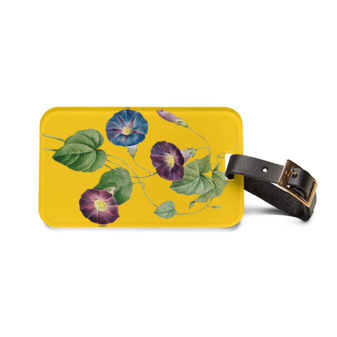 Morning Glory Luggage Tag - Yellow - Image 2