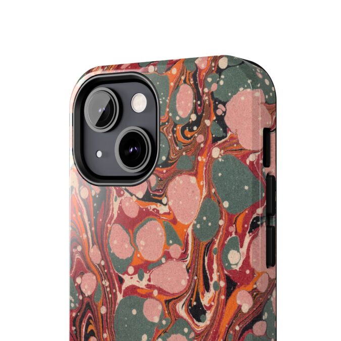 Marbled Paper Phone Case - Pale Pink & Moss Green - Image 36