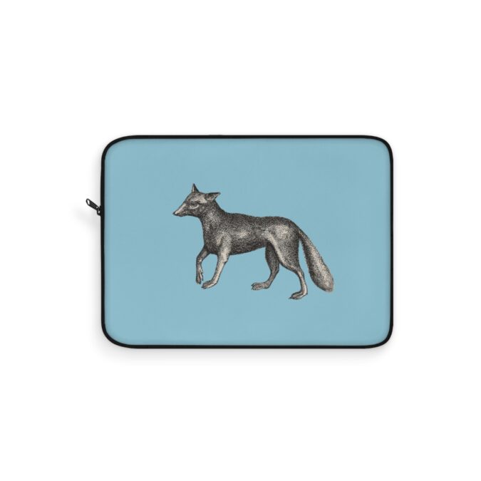 Fox Laptop Sleeve - Pale Blue