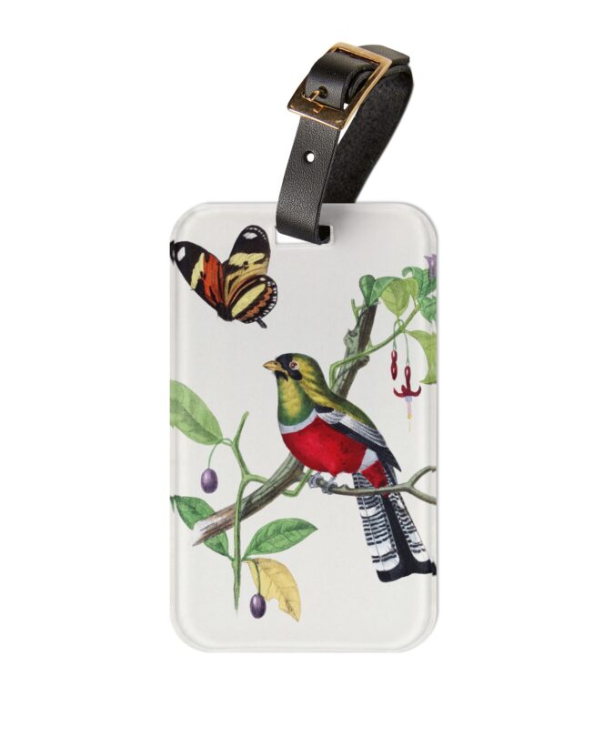 Crimson Rosella Luggage Tag