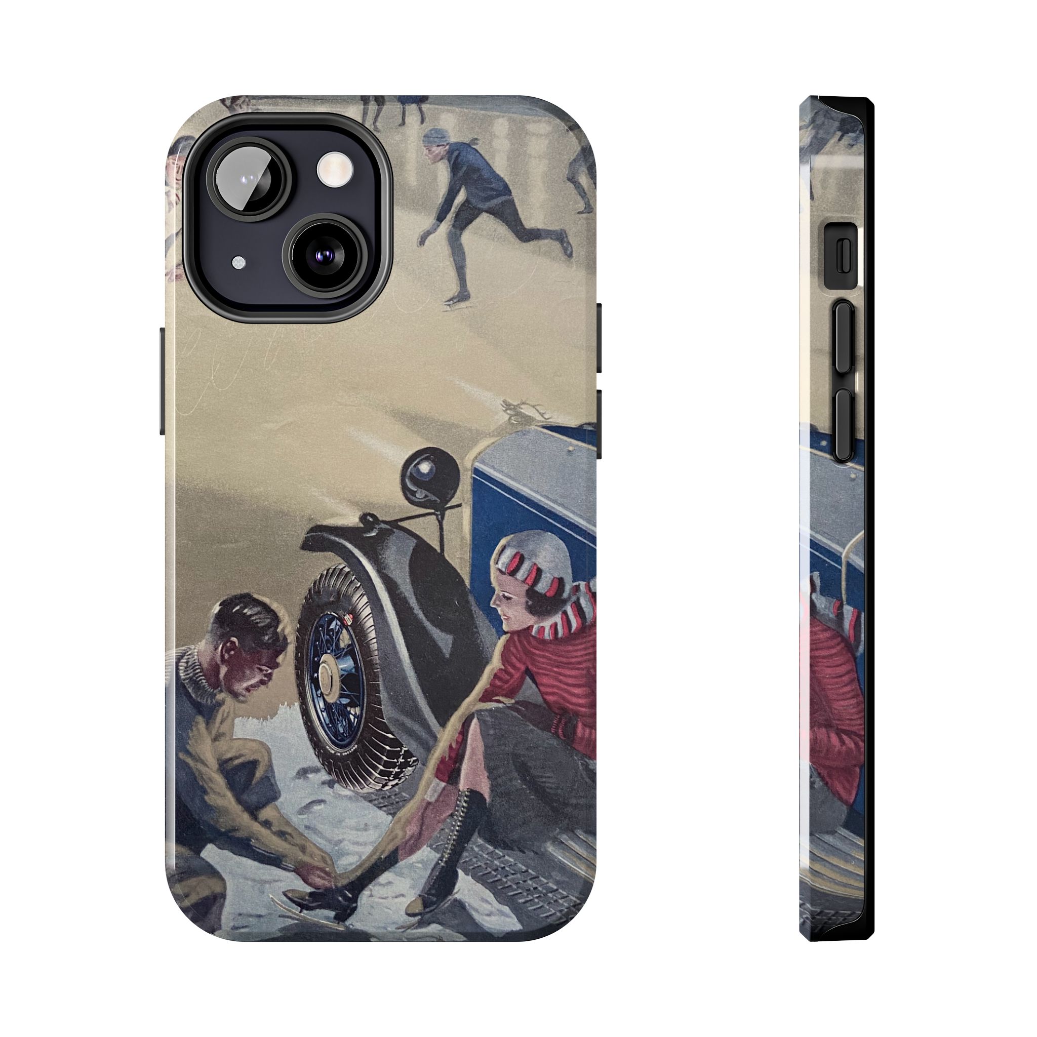 1930s Skating Party iPhone Case - Image 33