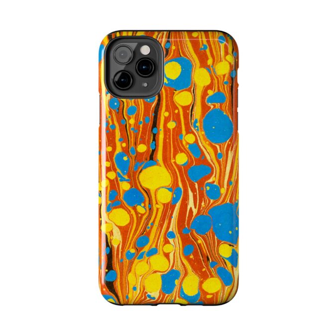 Marbled Phone Case - Orange, Yellow & Blue - Image 10