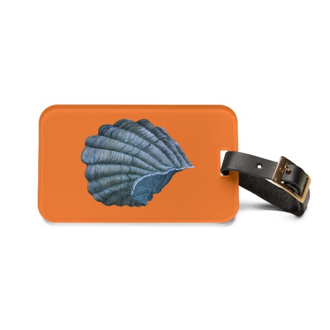 Blue Shell Luggage Tag - Orange - Image 2