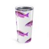 Patterned Prion Tumbler - Magenta on White