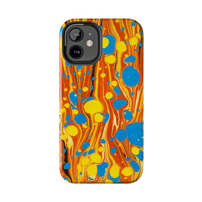 Marbled Phone Case - Orange, Yellow & Blue - Image 18