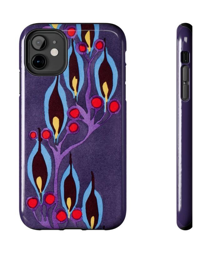 Blue Leaf Abstract  Phone Case