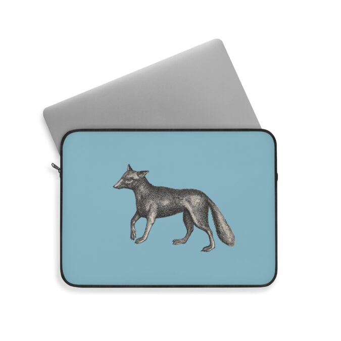 Fox Laptop Sleeve - Pale Blue - Image 8