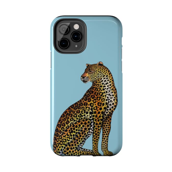 Leopard Phone Case - Pale Blue - Image 6