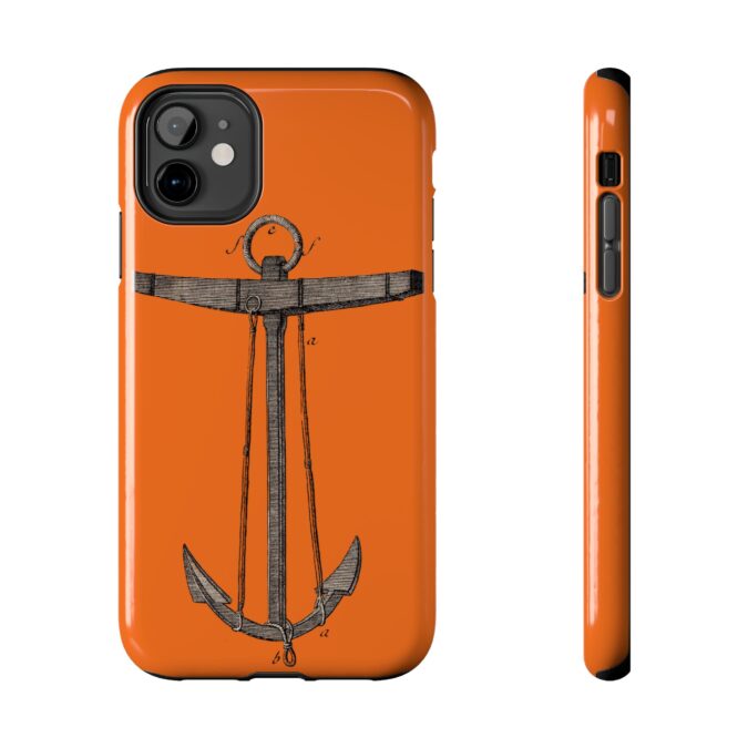 18th C. Anchor Phone Case - Orange