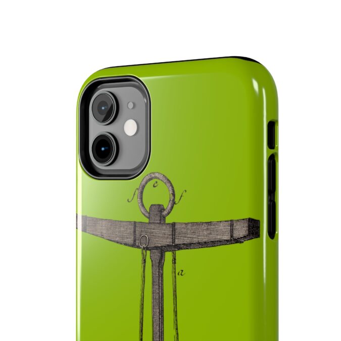 18th C. Anchor Phone Case - Lime Green - Image 4