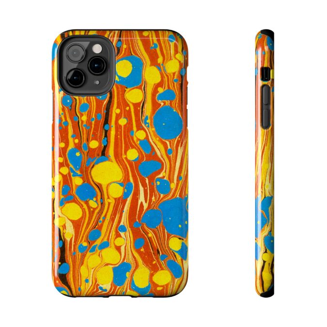 Marbled Phone Case - Orange, Yellow & Blue - Image 9