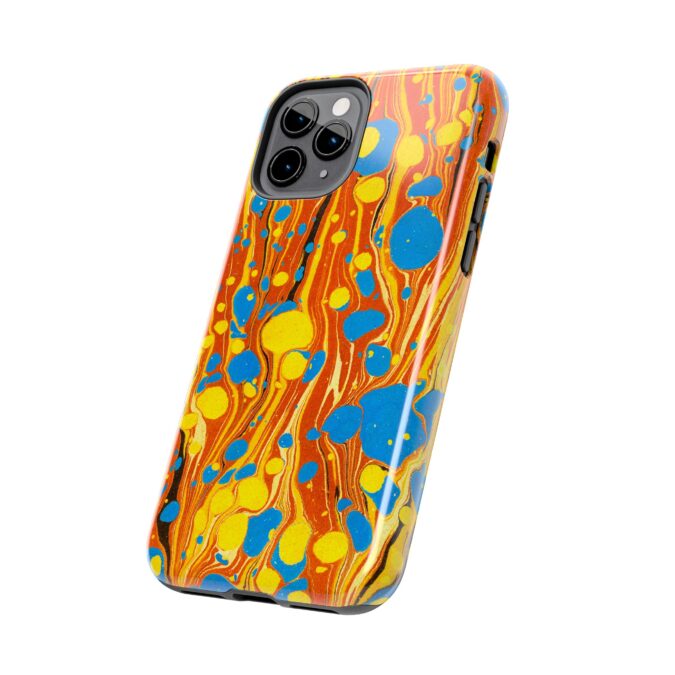 Marbled Phone Case - Orange, Yellow & Blue - Image 7