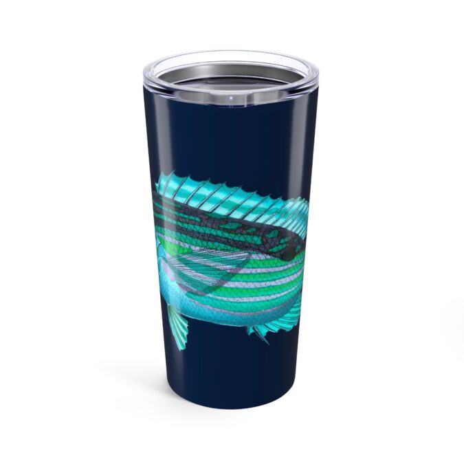 Prion Tumbler - Aqua on Navy - Image 2
