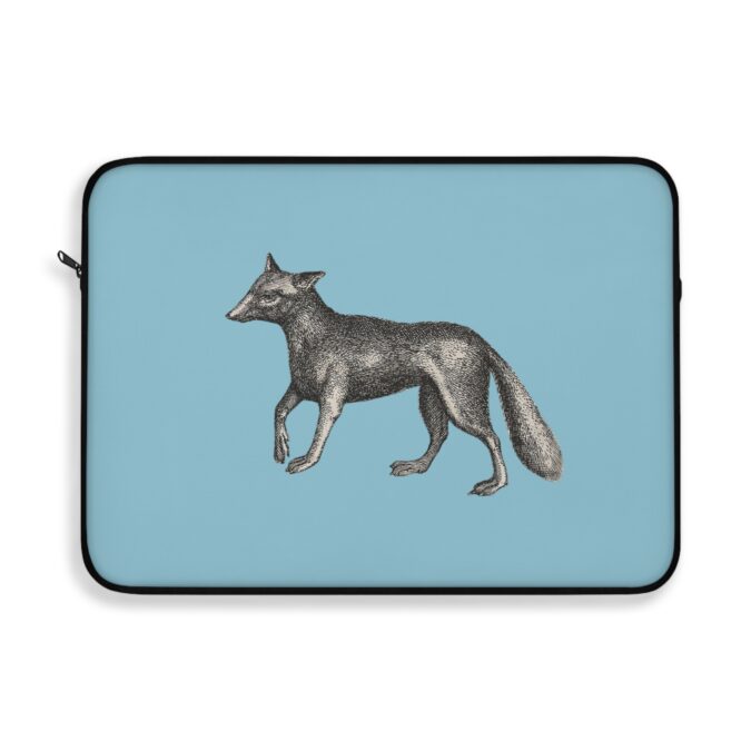 Fox Laptop Sleeve - Pale Blue - Image 7