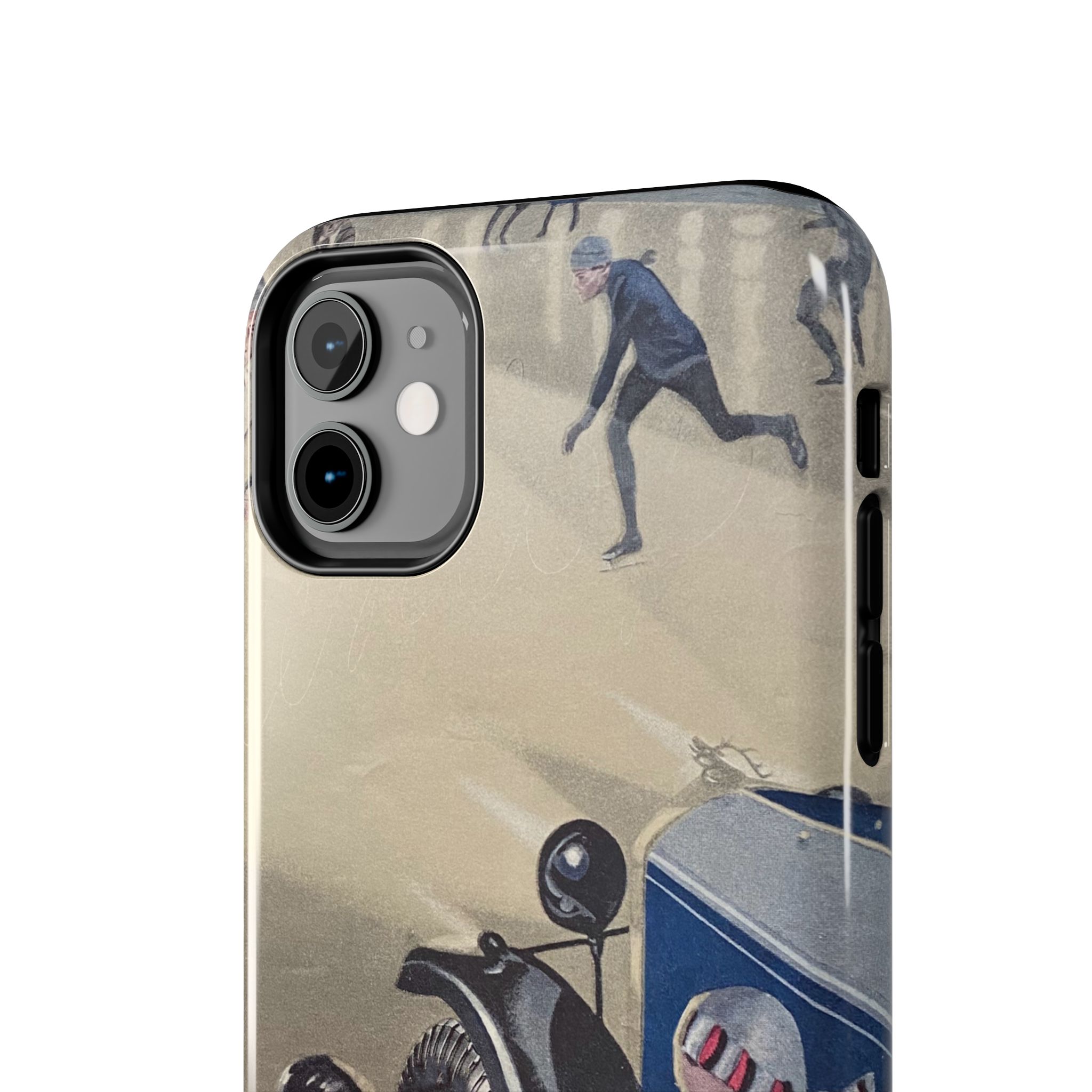 1930s Skating Party iPhone Case - Image 4