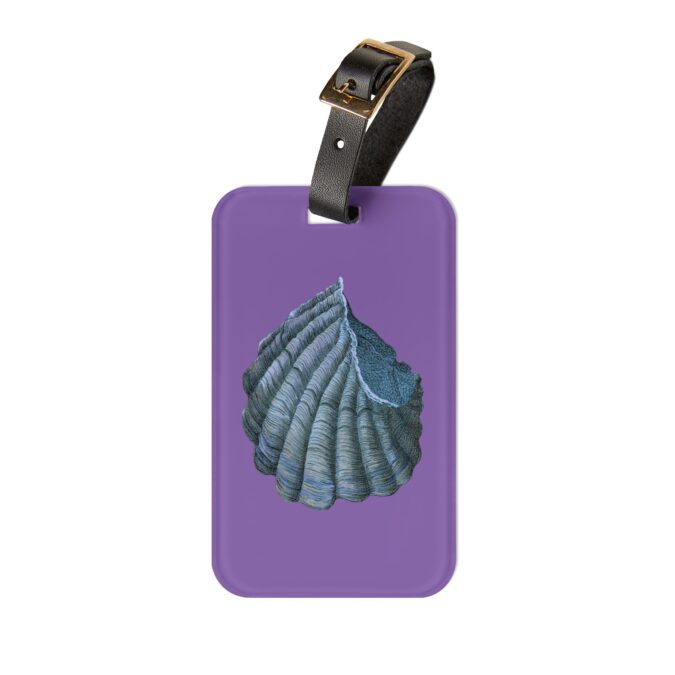 Blue Shell Luggage Tag - Violet