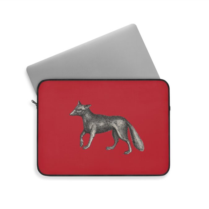 Fox Laptop Sleeve - Red - Image 8