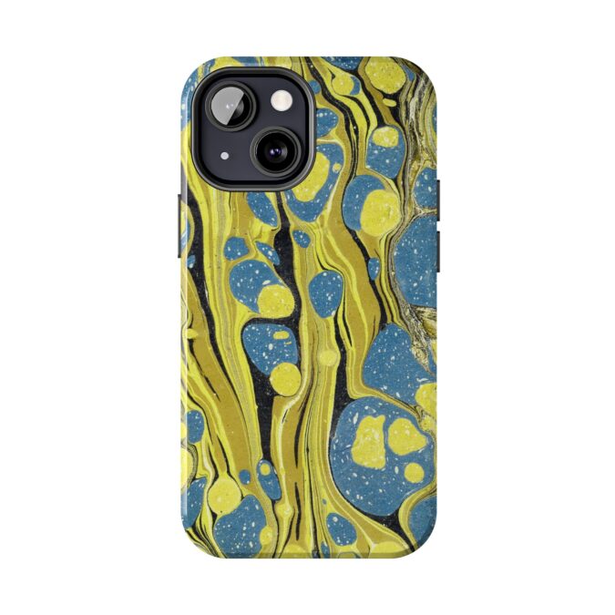 Marbled Phone Case - Citrine and Blue - Image 34