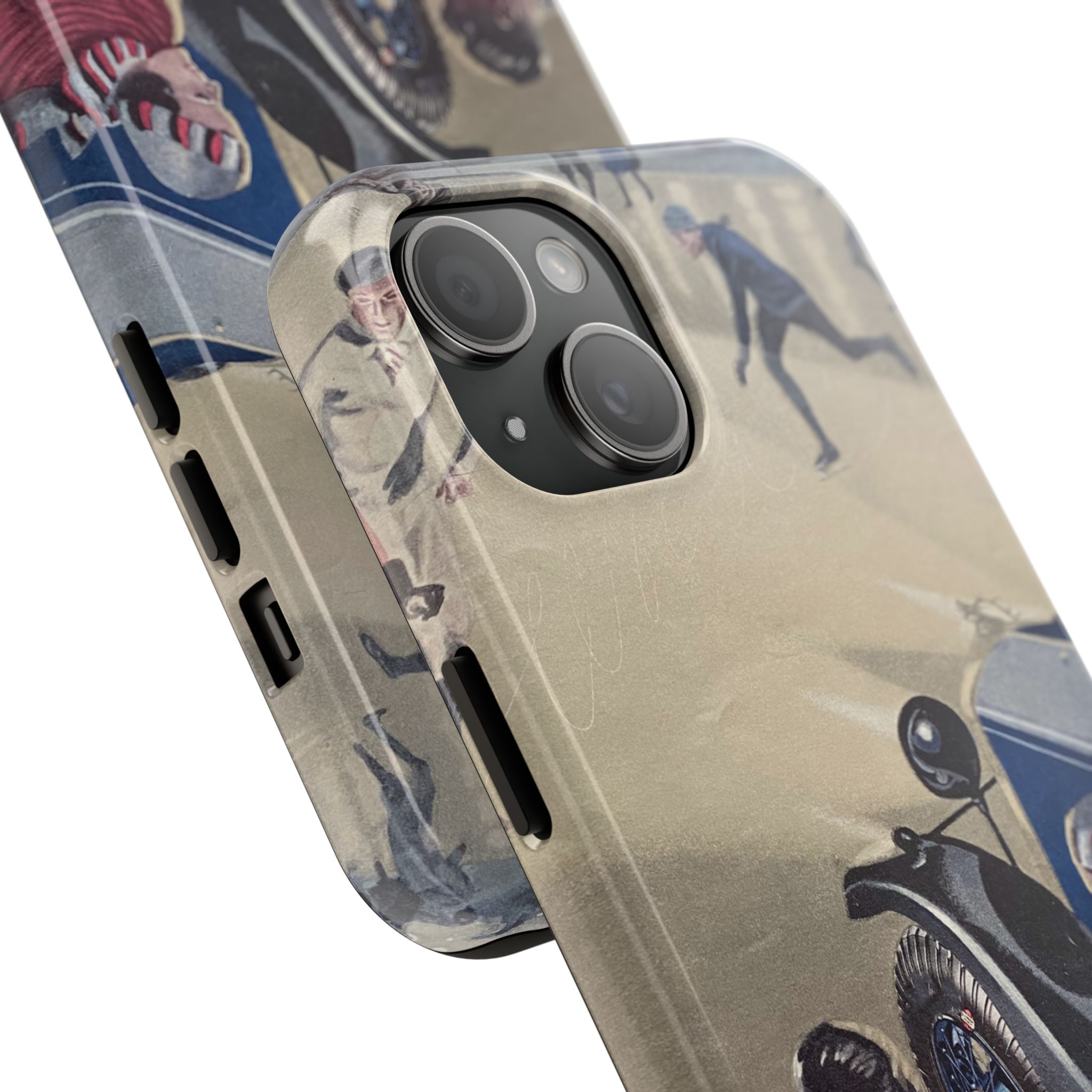 1930s Skating Party iPhone Case - Image 54