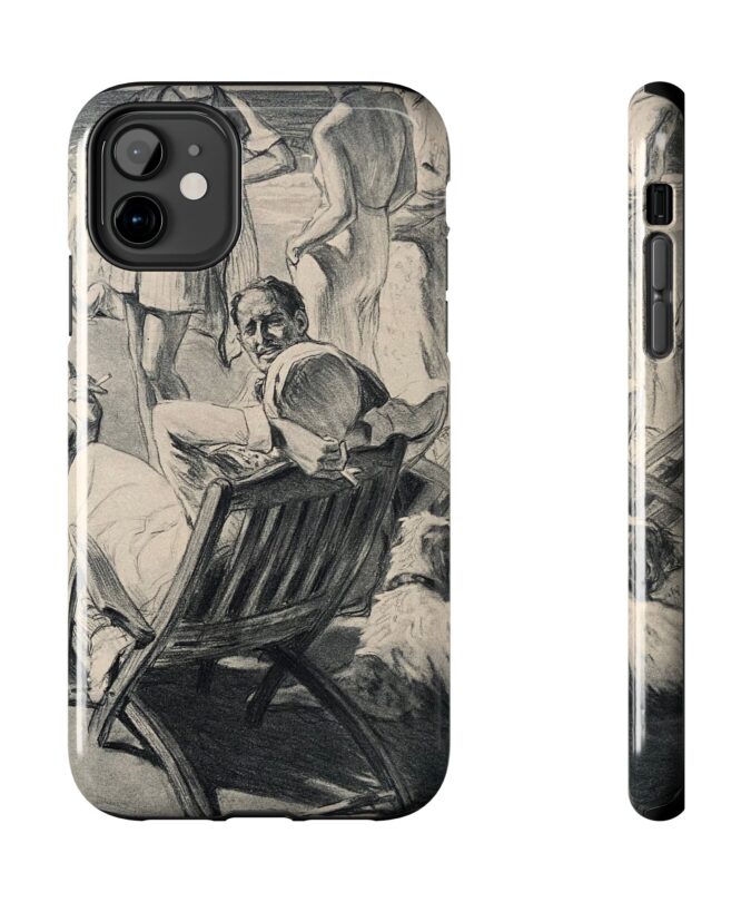 1930s Beach Scene Phone Case