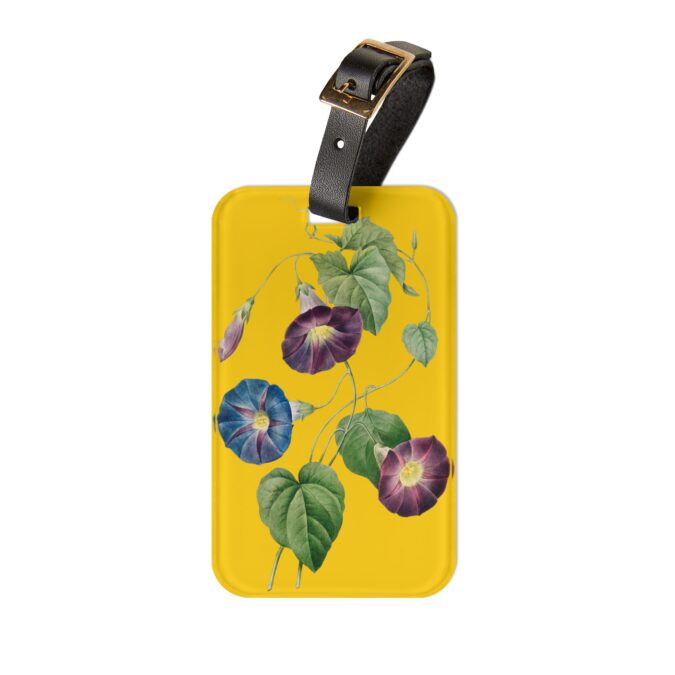 Morning Glory Luggage Tag - Yellow