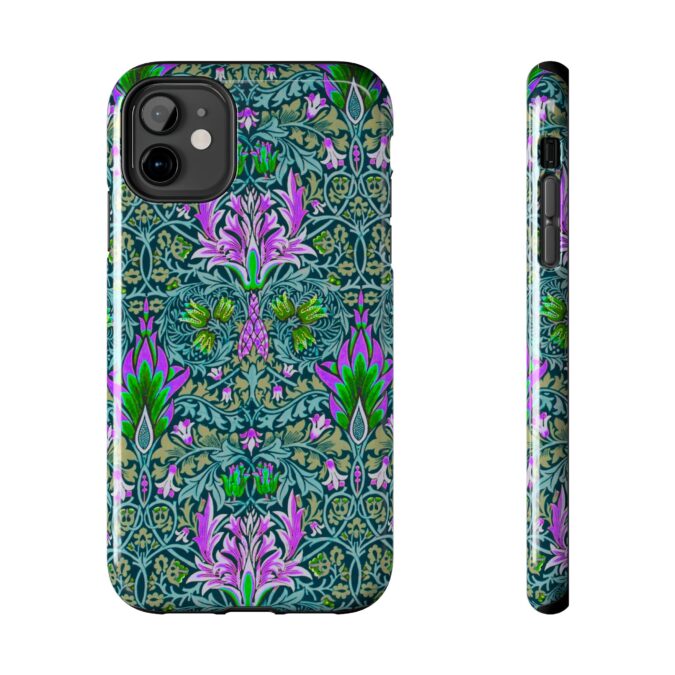 Pink & Green Floral Patterned Phone Case