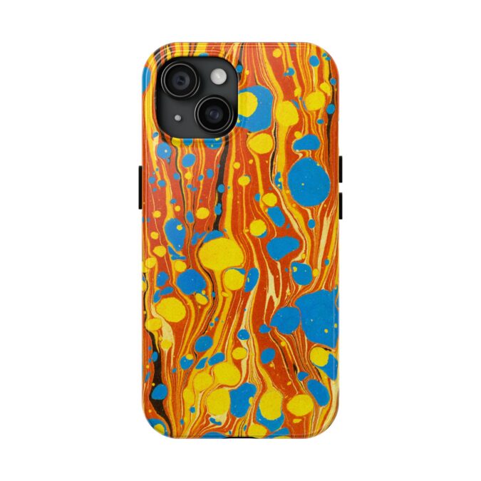 Marbled Phone Case - Orange, Yellow & Blue - Image 53