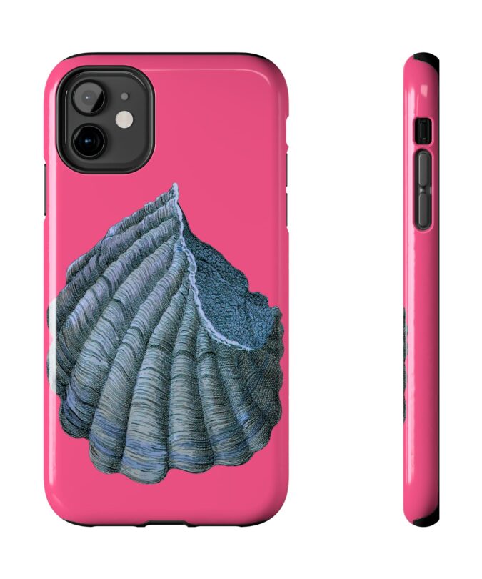 Blue Shell Phone Case - Carnation Pink