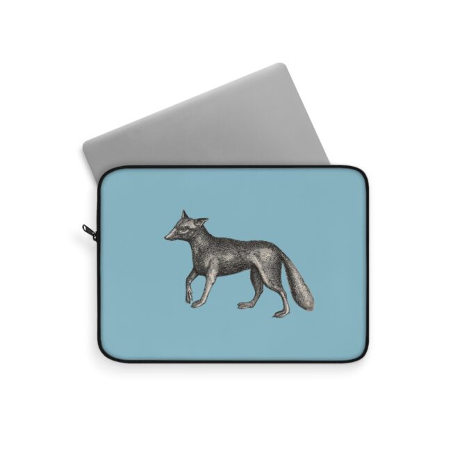 Fox Laptop Sleeve - Pale Blue - Image 2