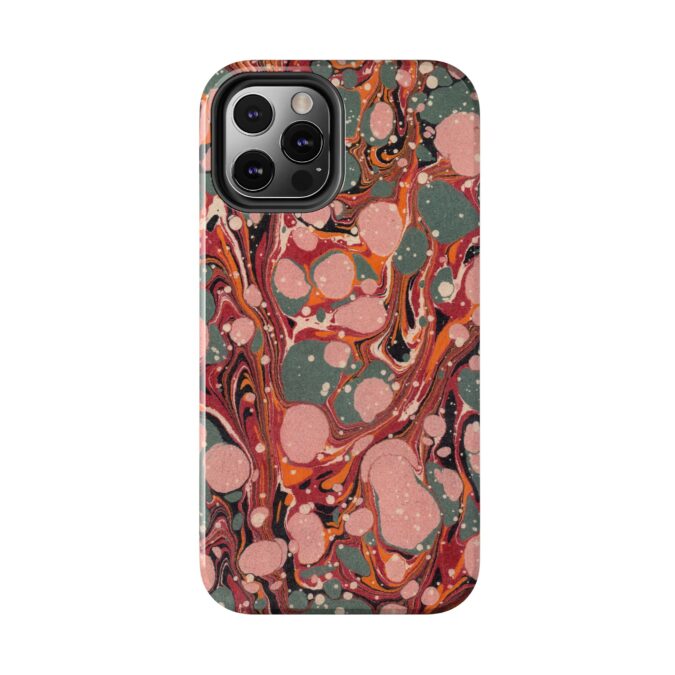 Marbled Paper Phone Case - Pale Pink & Moss Green - Image 22