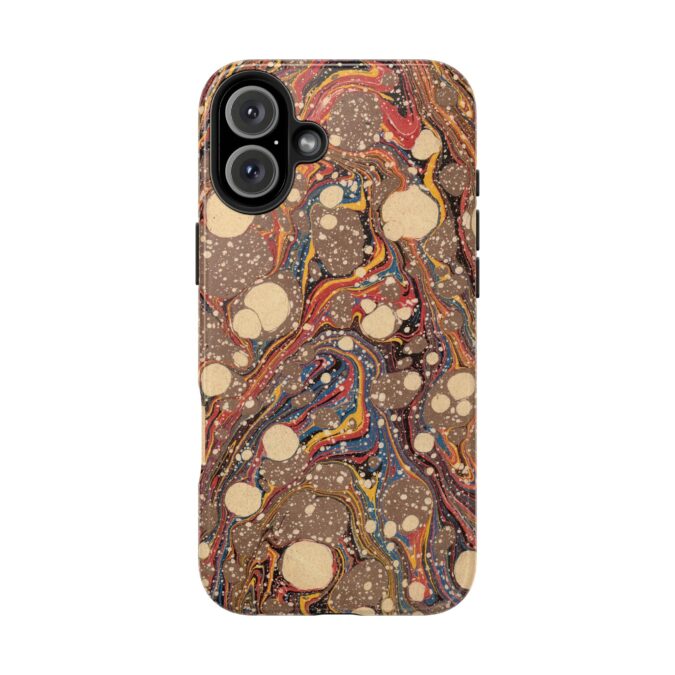 Marbled Phone Case - Tawny Brown, Cream & Orange - Image 74