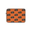 Black Cat Laptop Sleeve - Orange
