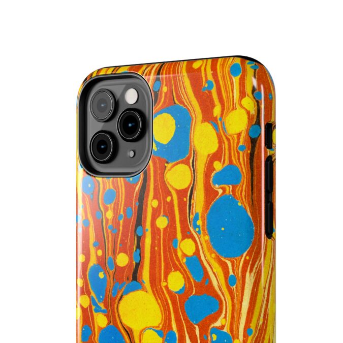 Marbled Phone Case - Orange, Yellow & Blue - Image 12
