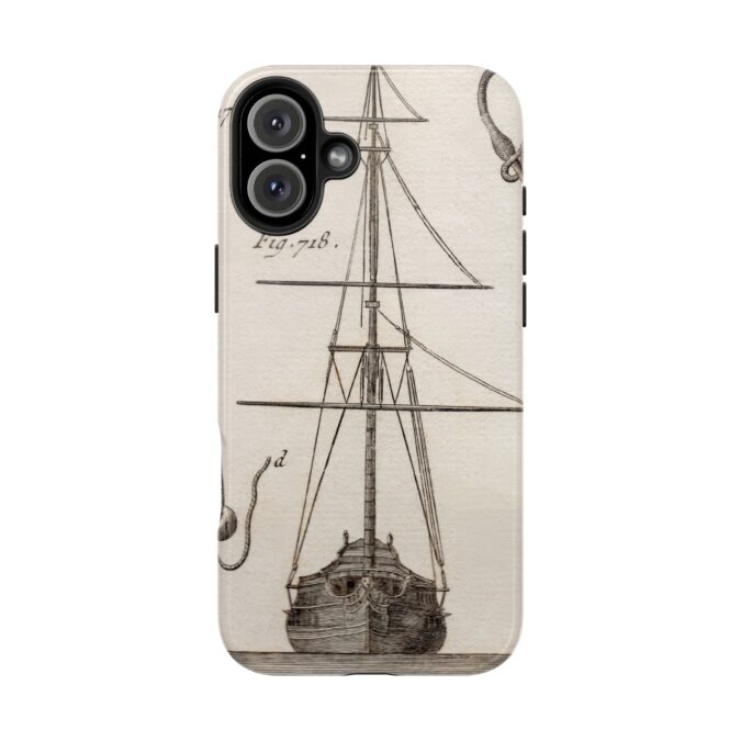18th C.  Sailboat Phone Case - Image 65