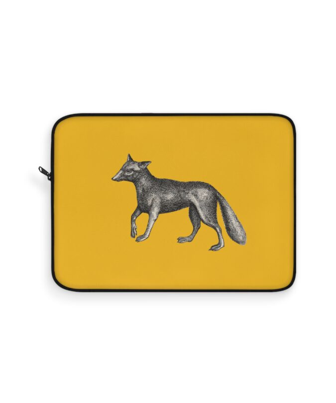Fox Laptop Sleeve - Yellow