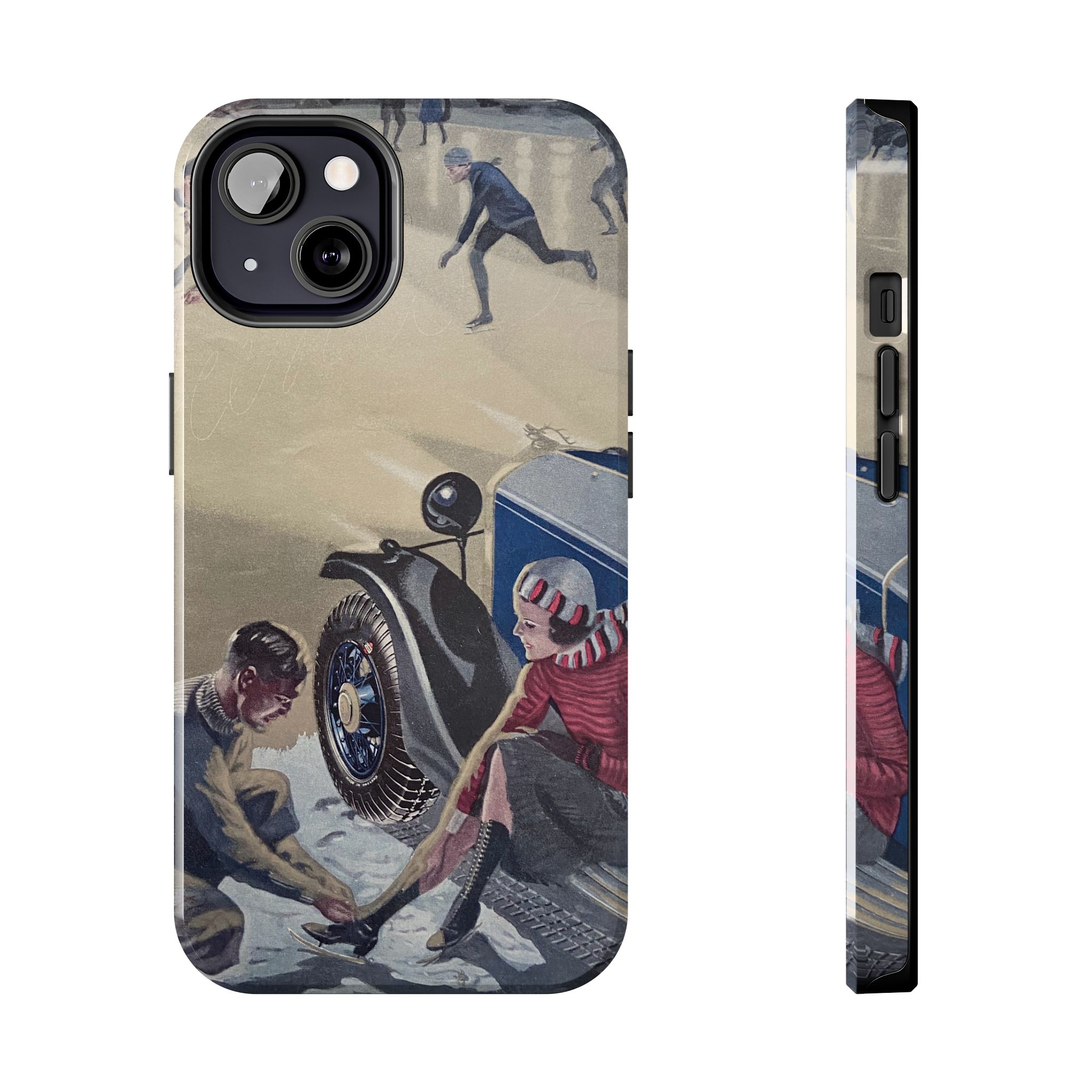 1930s Skating Party iPhone Case - Image 29