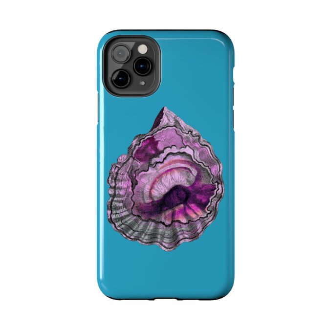 Pink Oyster Shell Phone Case - Turquoise - Image 10
