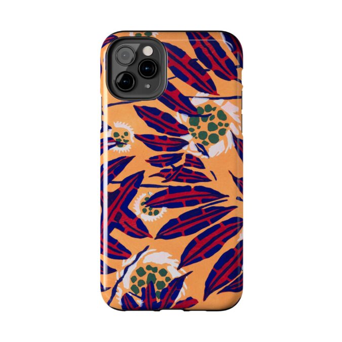 Red & Blue Leaf Abstract Phone Case - Image 10