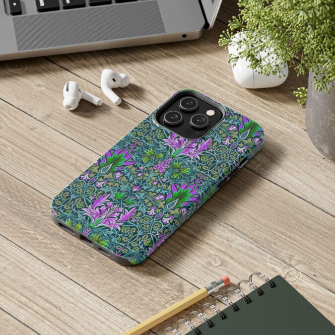 Pink & Green Floral Patterned Phone Case - Image 50