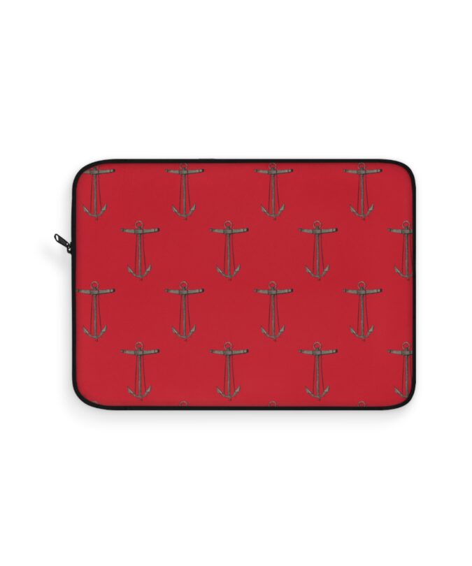Anchor Laptop Sleeve - Red