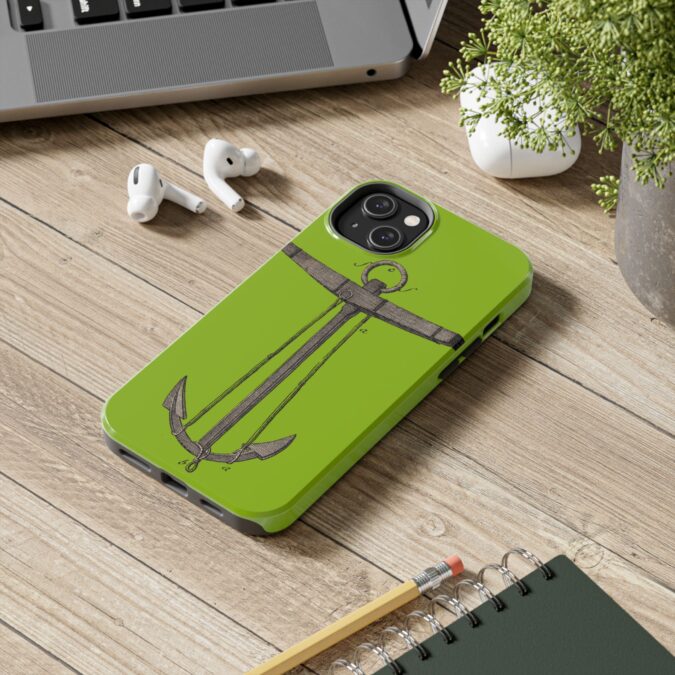 18th C. Anchor Phone Case - Lime Green - Image 52